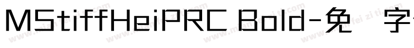 MStiffHeiPRC Bold字体转换